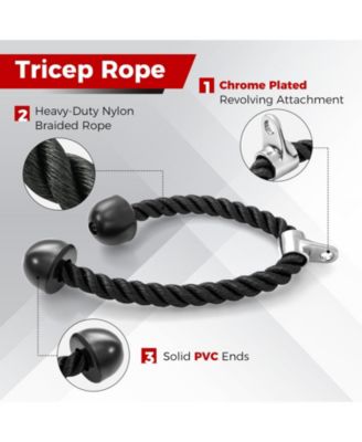 4-Piece Cable Machine Attachment Set for Home Gym