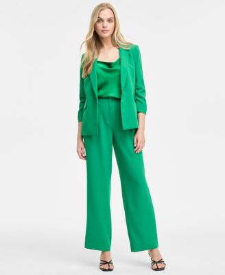 Женский блейзер с рюшами на одной пуговице от Bar III, эксклюзивно представленный в Macy's