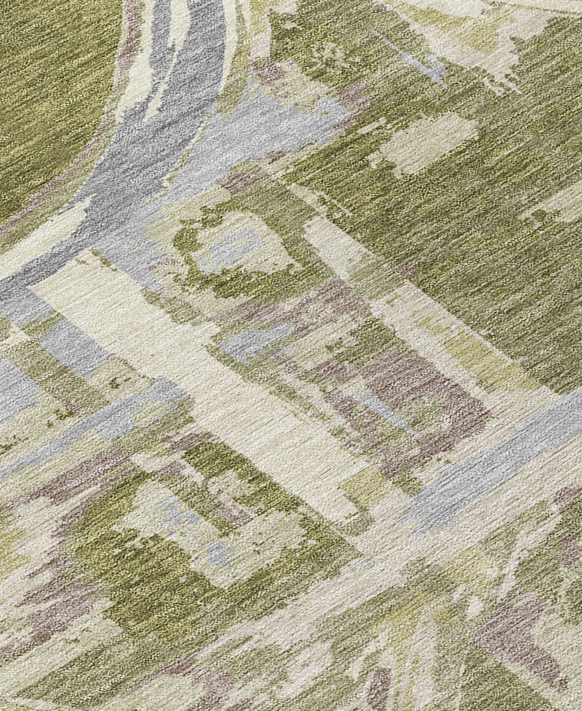 Shop Addison Chantille Machine Washable Acn855 2'3"x7'6" Runner Area Rug In Olive
