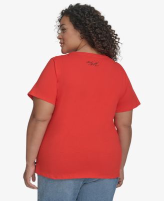 Футболка KARL LAGERFELD PARIS Plus Size Karl Sketch Girl