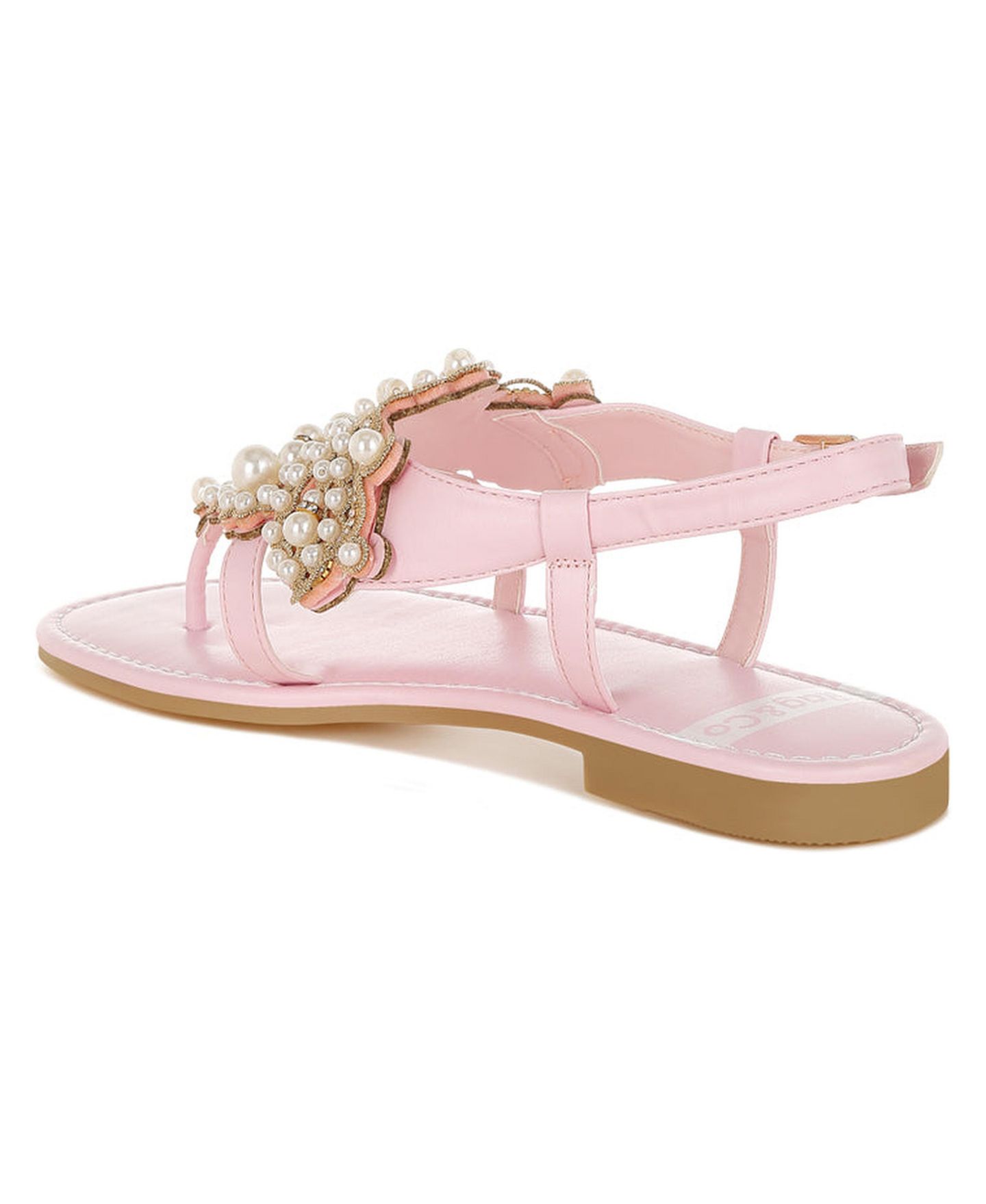 Женские балетки Rag & Co Nayasa Pn Buckle Pearls Flats, цвет: Розовый — фото 3