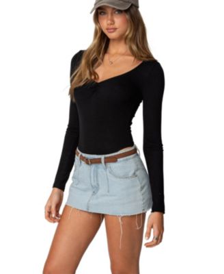 Women's Jonah Long Sleeve V Neck Bodysuit