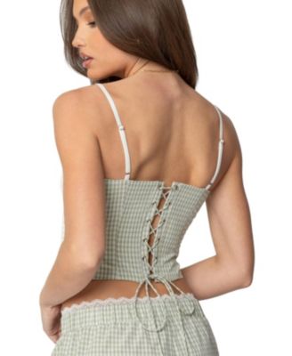 Многослойный клетчатый корсет от Edikted Womens Lenorah