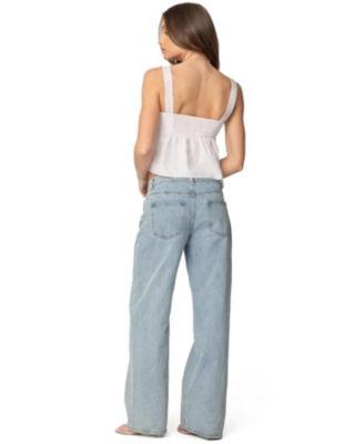 Модный женский топ-сорочка Linn Babydoll в клетку от Edikted