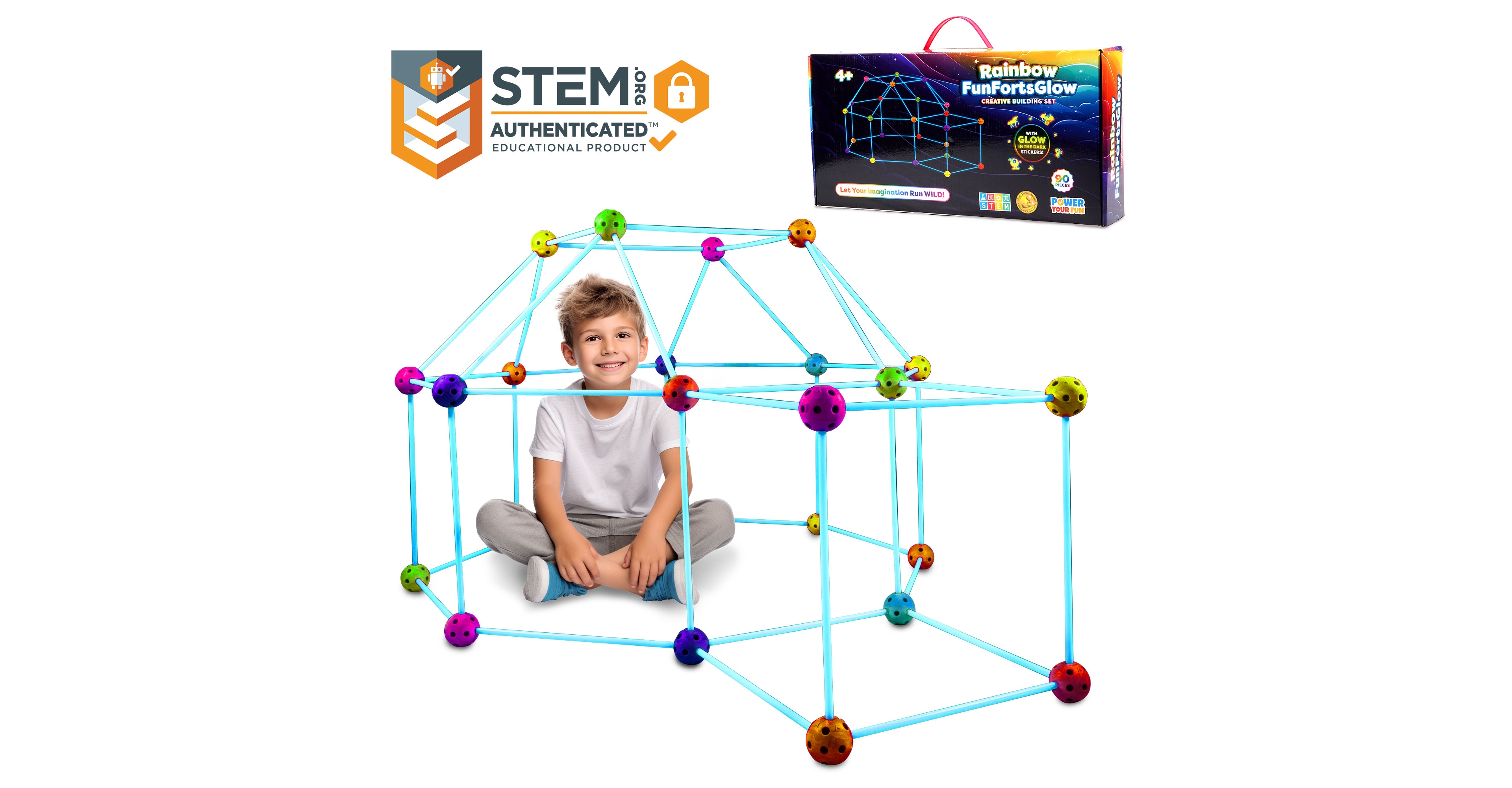 Power Your Fun Glow in the Dark Building Set