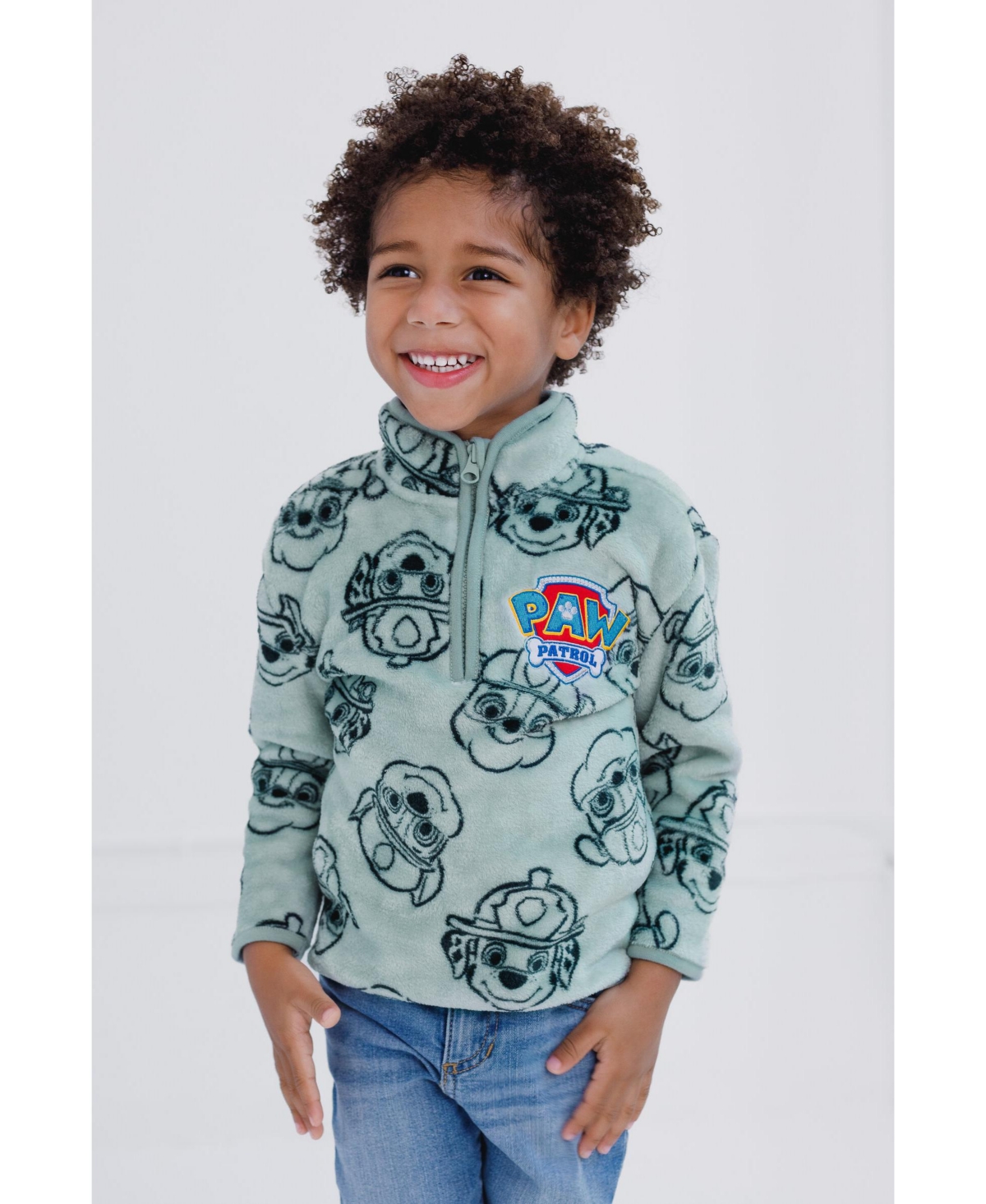 Paw Patrol Toddler Boys Half Zip Woobie Sweatshirt