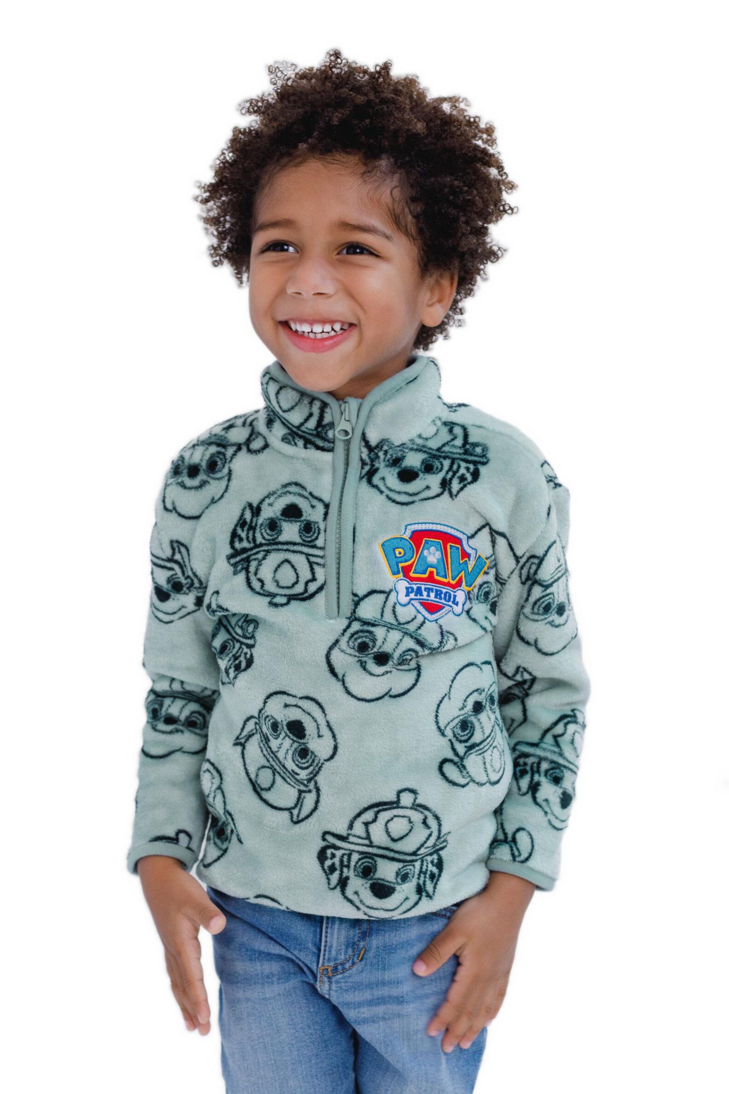 Toddler Boys Fleece Quarter-Zip Sweatshirt