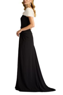 Women's Perkins Asymmetric Draped Gown