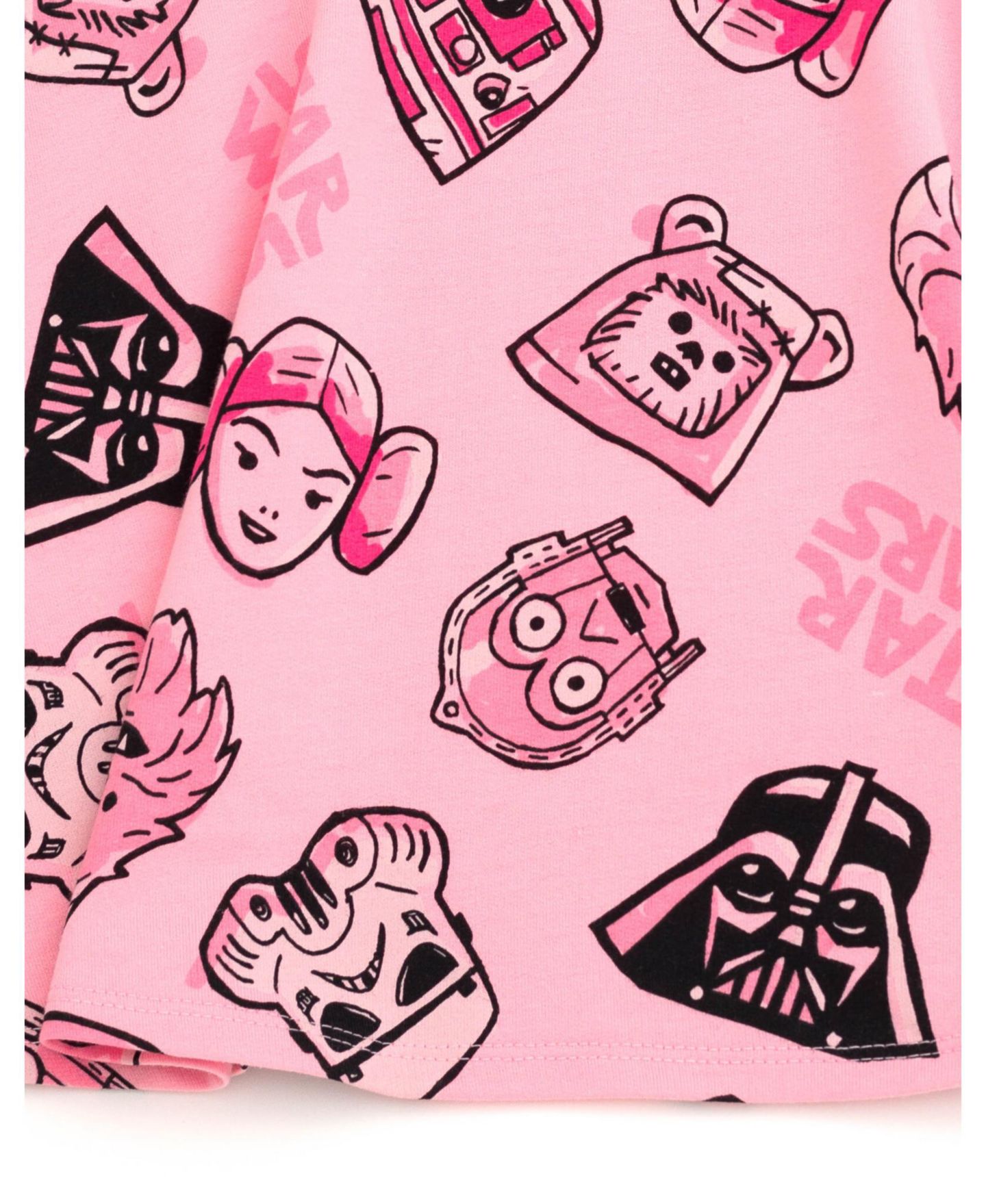 Платье Star Wars French Terry Skater Dress для девочек, цвет: Розовый — фото 2