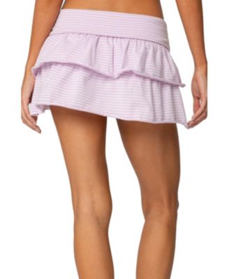 Женская мини-юбка в полоску с оборками Lexie от Edikted Womens