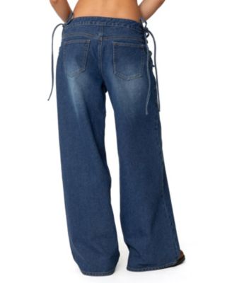 Мешковатые джинсы на шнуровке от Edikted Womens Katt
