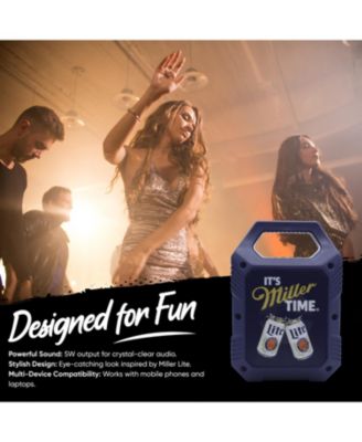 Mini Party Speaker with LED Lights and FM Radio