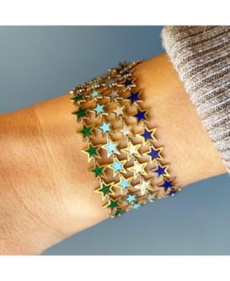 Lapis Star Bracelet 14K Gold