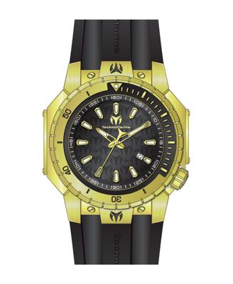 Мужские часы Technomarine TM-224011 Manta с морским кварцем и черным циферблатом с 3 стрелками