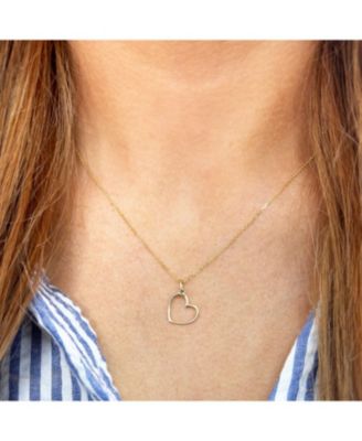 Очаровательный Мини-шарм в виде золотого сердечка из золота 14 Карат