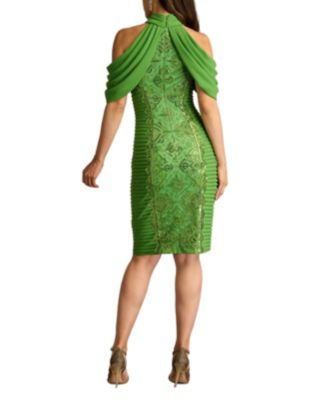 Платье на бретелях, украшенное Тадаши Седзи Ченоа