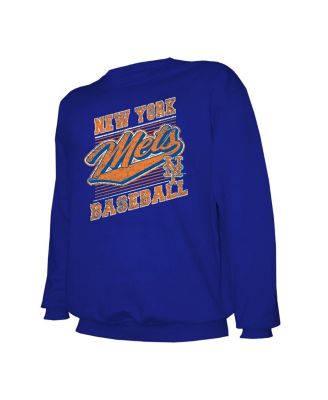 Men's Royal New York Mets Pullover Sweatshirt