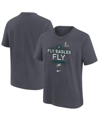 Nike - Big Boys and Girls Anthracite Philadelphia Eagles Super Bowl LIX Local T-Shirt