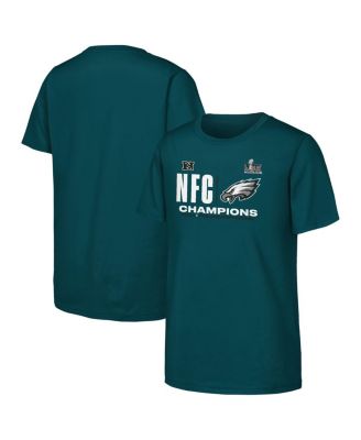 Fanatics - Big Boys and Girls Midnight Green Philadelphia Eagles 2024 NFC Champions Hail Mary T-Shirt