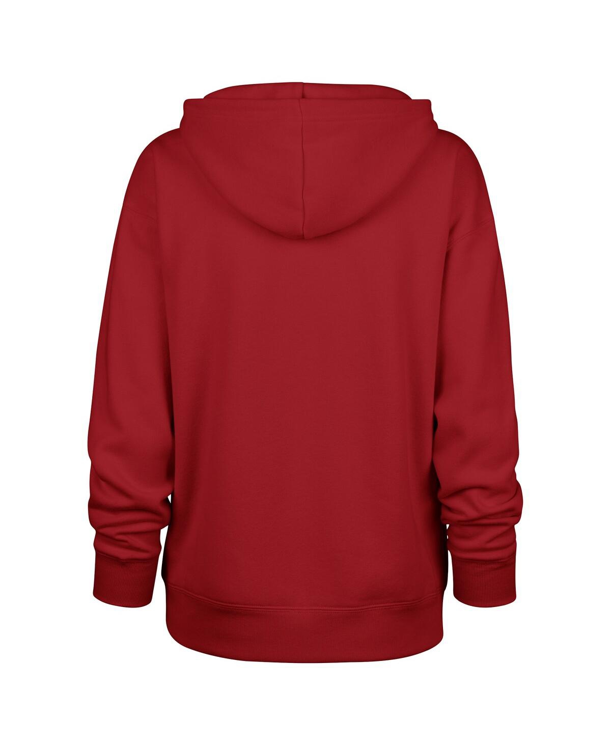 47 BRAND WOMEN'S RED KANSAS CITY CHIEFS CLARITY NAOMI PULLOVER HOODIE 