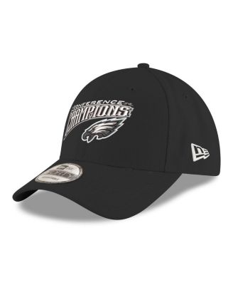 New Era - Men's Black Philadelphia Eagles 2024 NFC Champions Replica 9FORTY Adjustable Hat