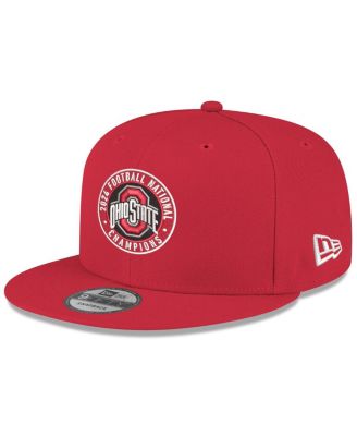 New Era - Men's Scarlet Ohio State Buckeyes College Football Playoff 2024 National Champions Seal 9FIFTY Snapback Hat