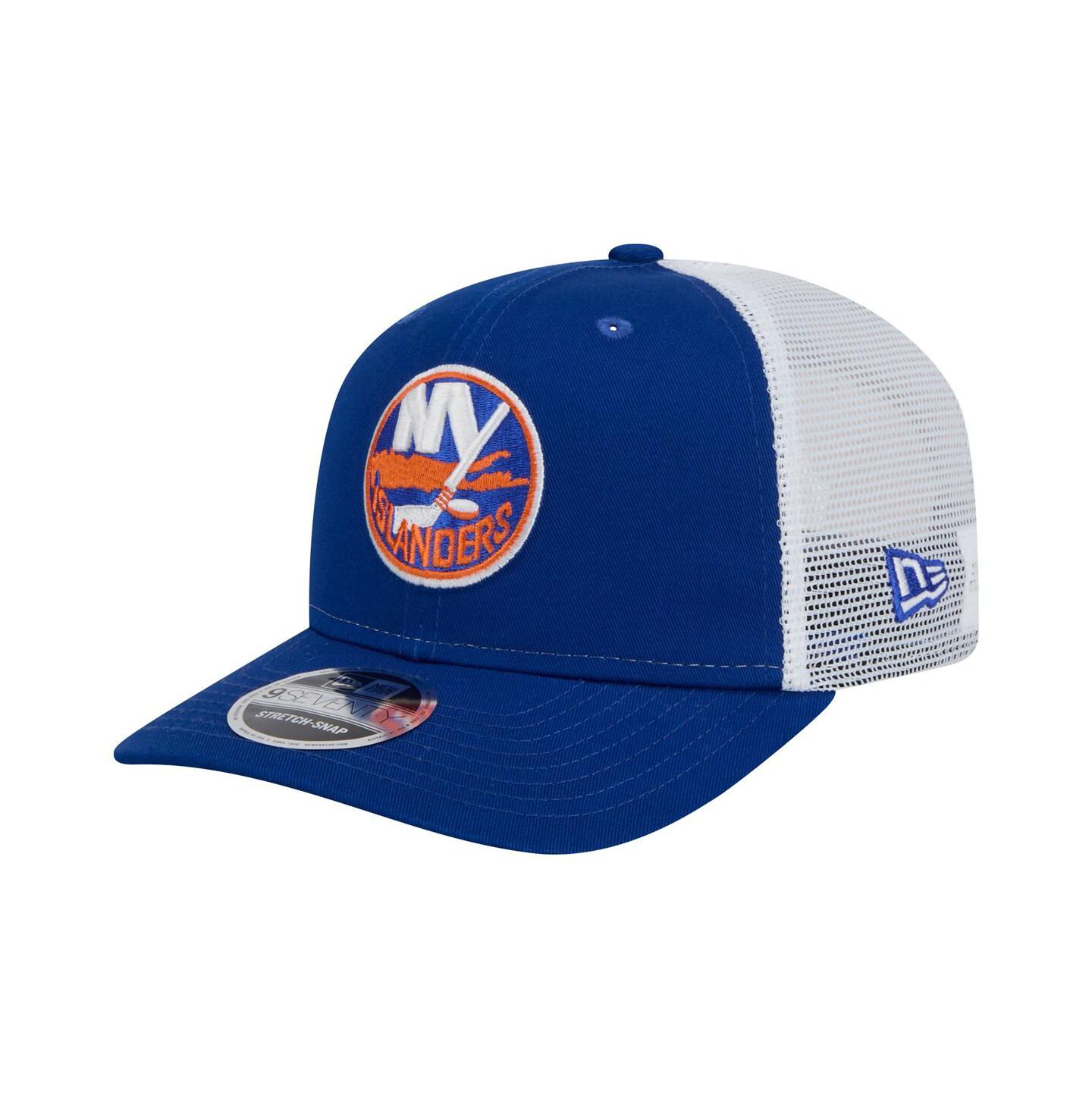 Мужская кепка New Era Royal/White New York Islanders Core Trucker 9SEVENTY Stretch-Snap Hat — фото 1