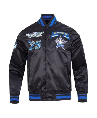 Мужская и женская атласная куртка Pro Standard черного цвета для матча всех звезд НБА 2025 года