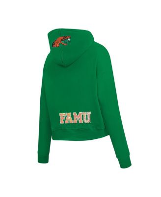 Женская зеленая куртка Pro Standard Florida A&M Rattlers Game Day с блестками и капюшоном на молнии