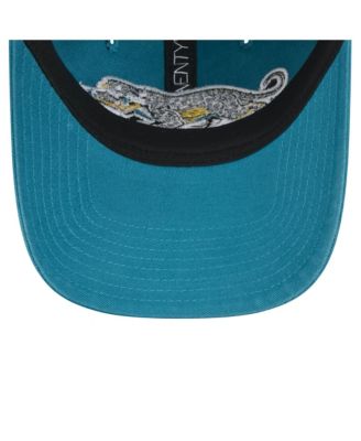 Женская шапка New Era Jacksonville Jaguars бирюзового цвета с регулируемой длиной 92 см