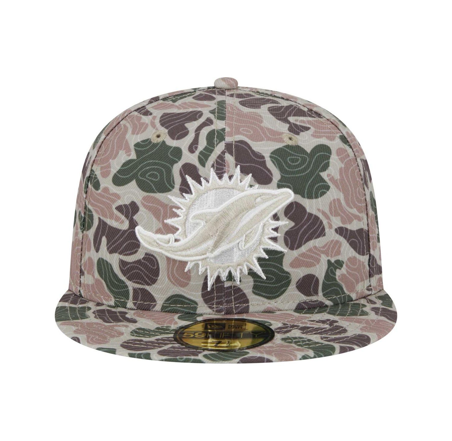 Men's Camo Miami Dolphins Geo 59FIFTY Fitted Hat