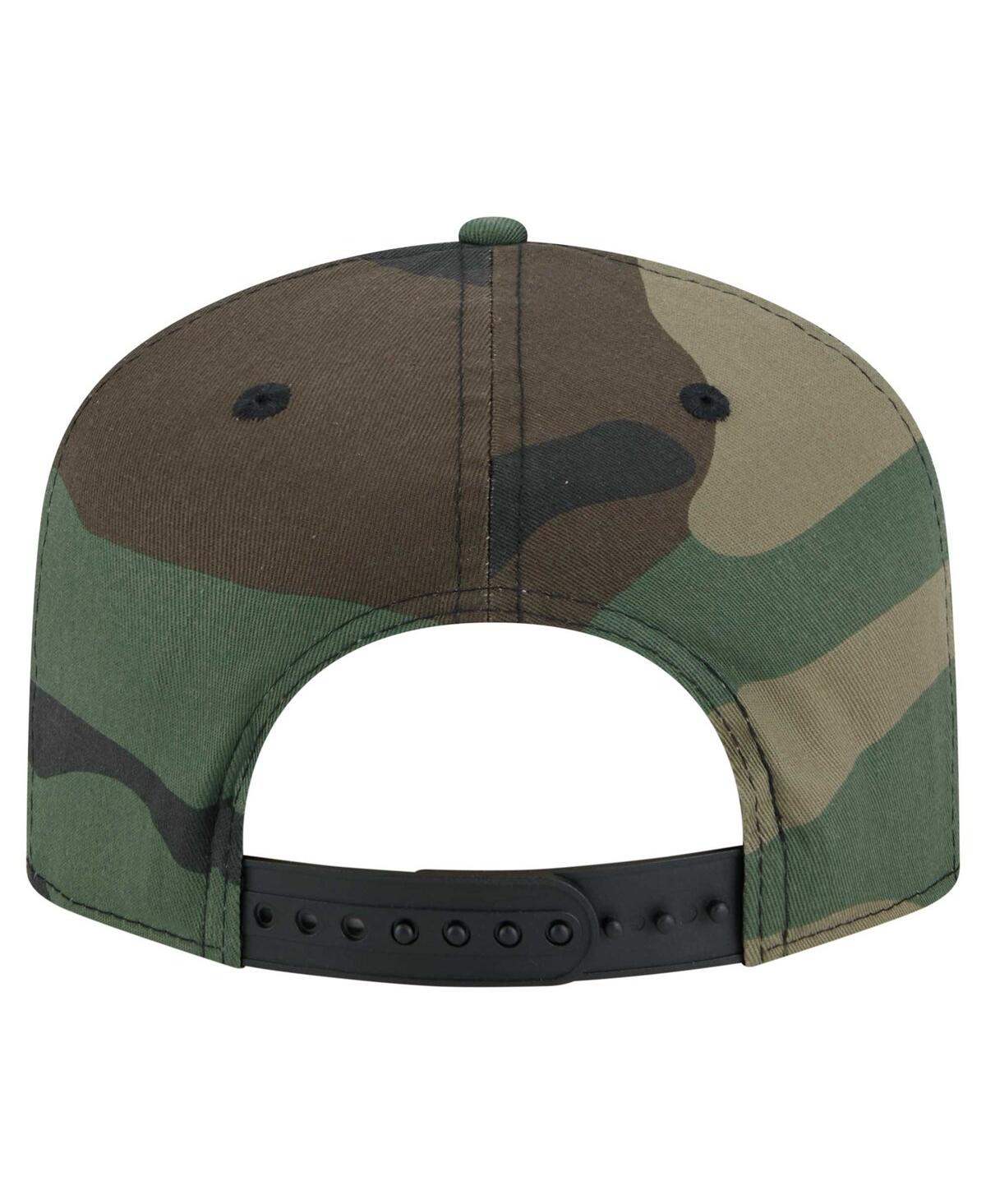 NEW ERA MEN'S CAMO MIAMI DOLPHINS WOODSY 9FIFTY SNAPBACK HAT 