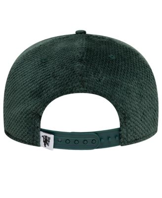 Мужская зеленая бейсболка New Era Manchester United Bobble Terry 9FIFTY Snapback