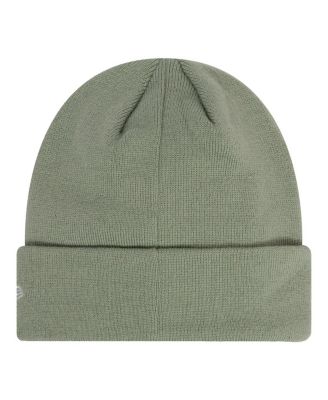 Мужская сезонная вязаная шапка с манжетами New Era оливкового цвета от Manchester United