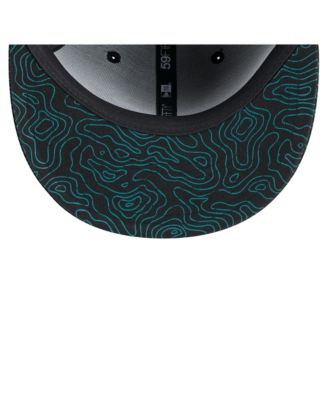 Мужская черная приталенная шляпа New Era Jacksonville Jaguars Geo 59 FIFTY
