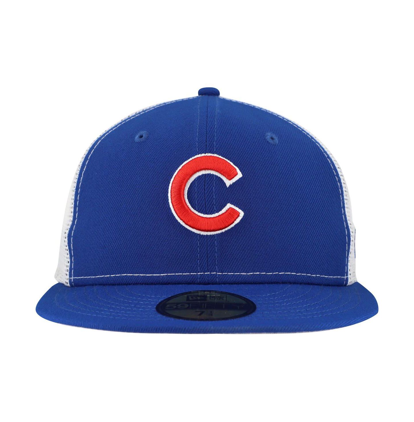 Мужская кепка New Era Royal Chicago Cubs Team Color 59FIFTY Trucker Fitted Hat — фото 5