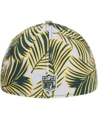 Мужская шапка New Era Grey Green Bay Packers Palms 39-го размера Flex