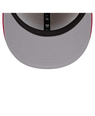 Мужская кепка New Era кремового/красного цвета из коллекции Los Angeles Angels Cooperstown Team Art 9FIFTY Snapback