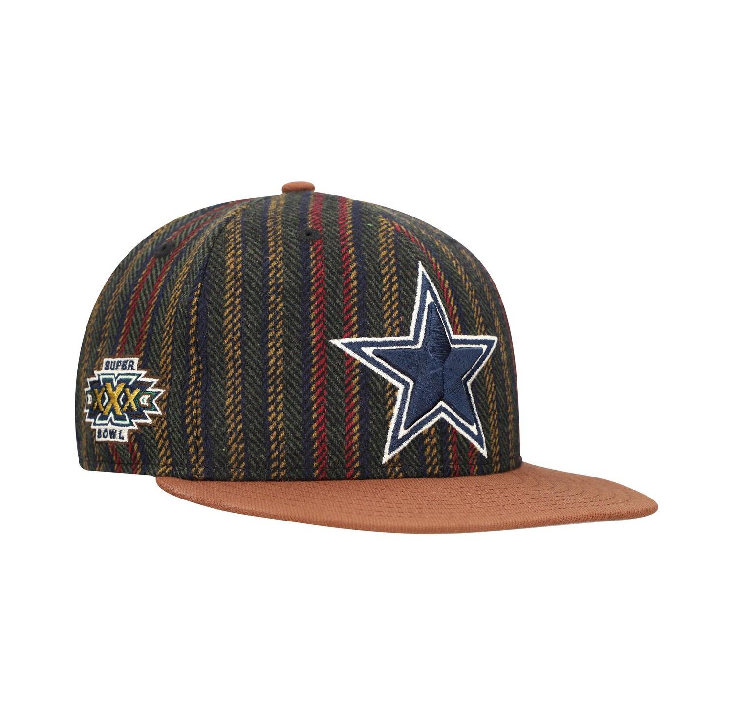 Men's Brown/Tan Dallas Cowboys Vintage Herringbone 59FIFTY Fitted Hat