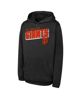 Outerstuff - Big Boys and Girls Black San Francisco Giants Cyber Punk Pullover Hoodie