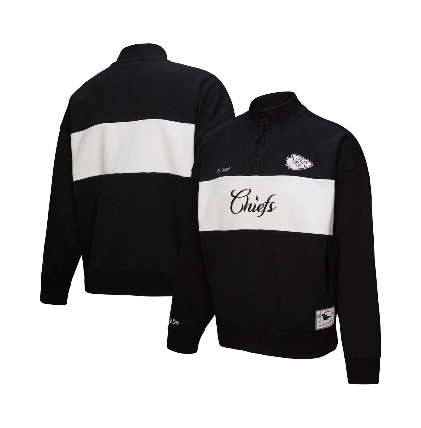 Женская куртка Mitchell & Ness Black Kansas City Chiefs Quarter-Zip — фото 1