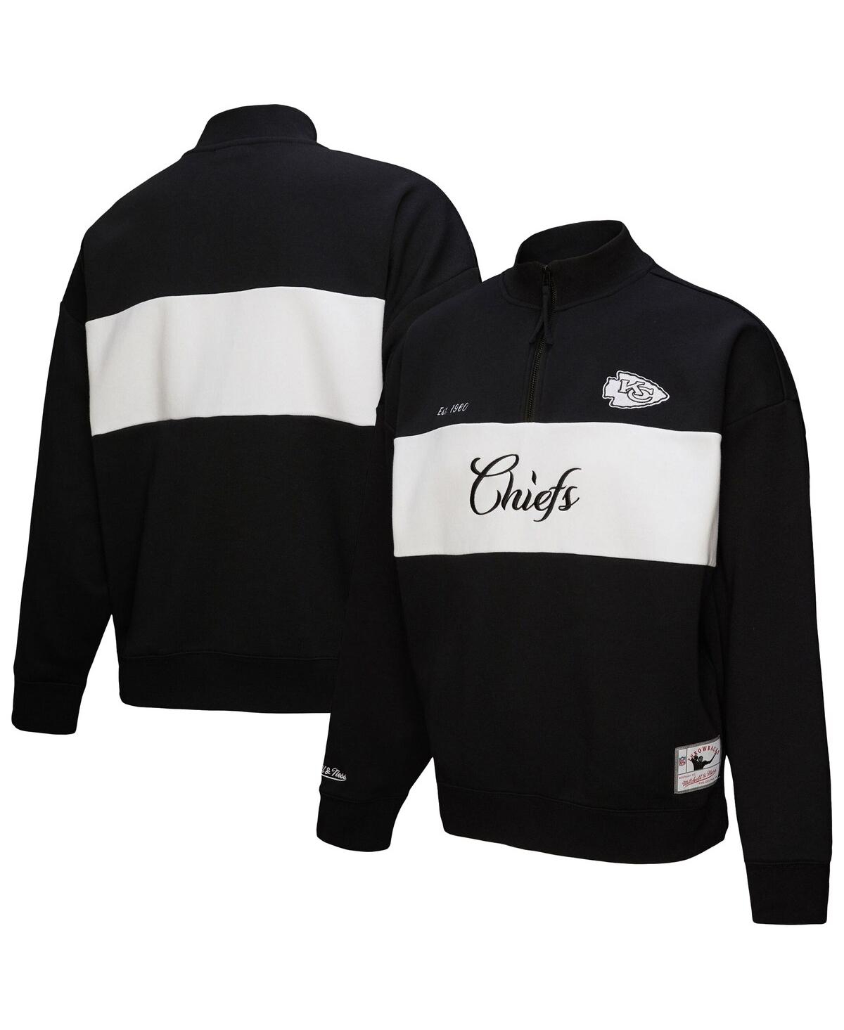 Women's Black Kansas City Chiefs Quarter-Zip Jacket - Black