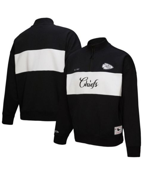Женские куртки Mitchell & Ness Women's Black Kansas City Chiefs Quarter-Zip Jacket