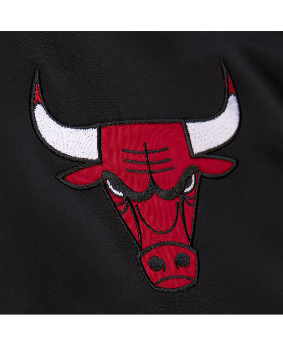 Mitchell & Ness Men's Black Chicago Bulls Hardwood Classics Blackout Collection Satin Full-zip Jacket In Black