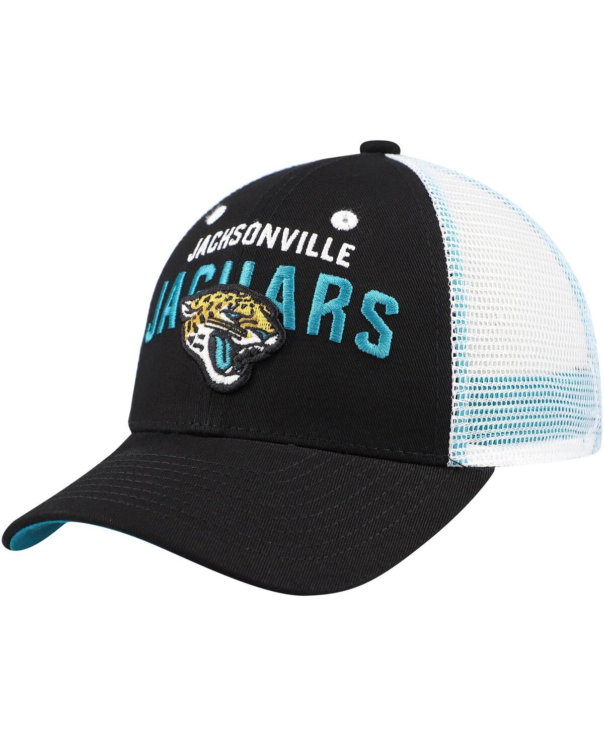 Outerstuff Preschool Black Jacksonville Jaguars Core Lockup Trucker Adjustable Hat In Black