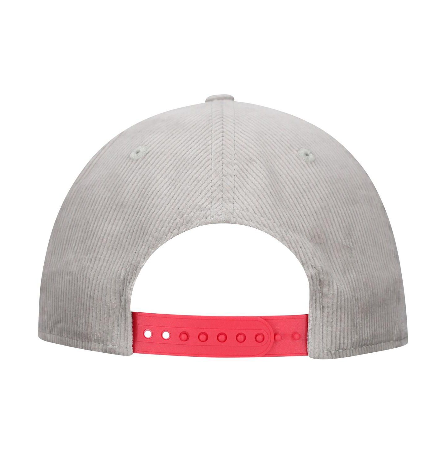 Мужская кепка New Era Gray St. Louis City SC Corduroy Golfer Adjustable Hat — фото 2