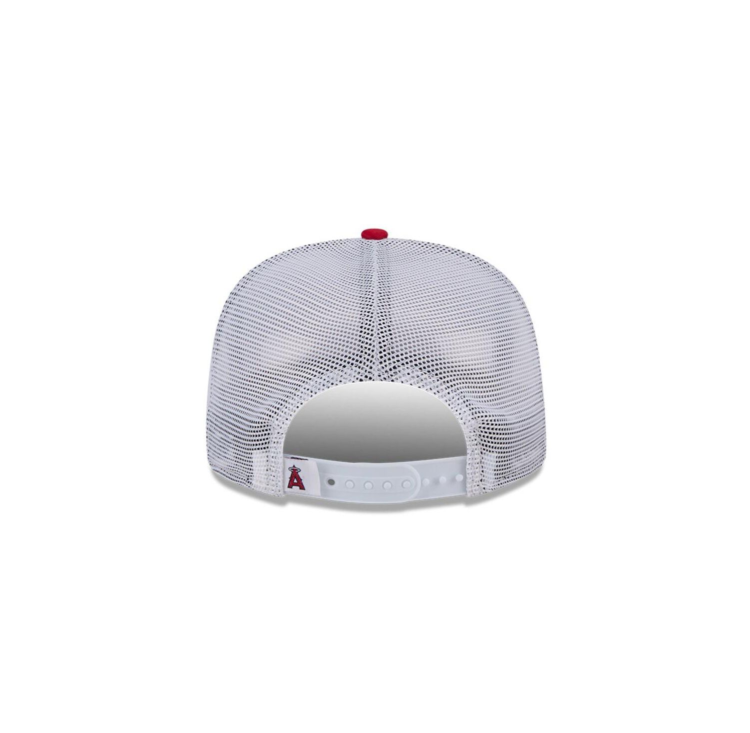 Men's Red Los Angeles Angels Team Horizon 9FIFTY A-Frame Trucker Snapback Hat