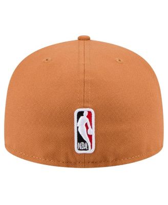 Мужская коричневая шляпа New Era Chicago Bulls Color Pack 59, приталенная по фигуре.