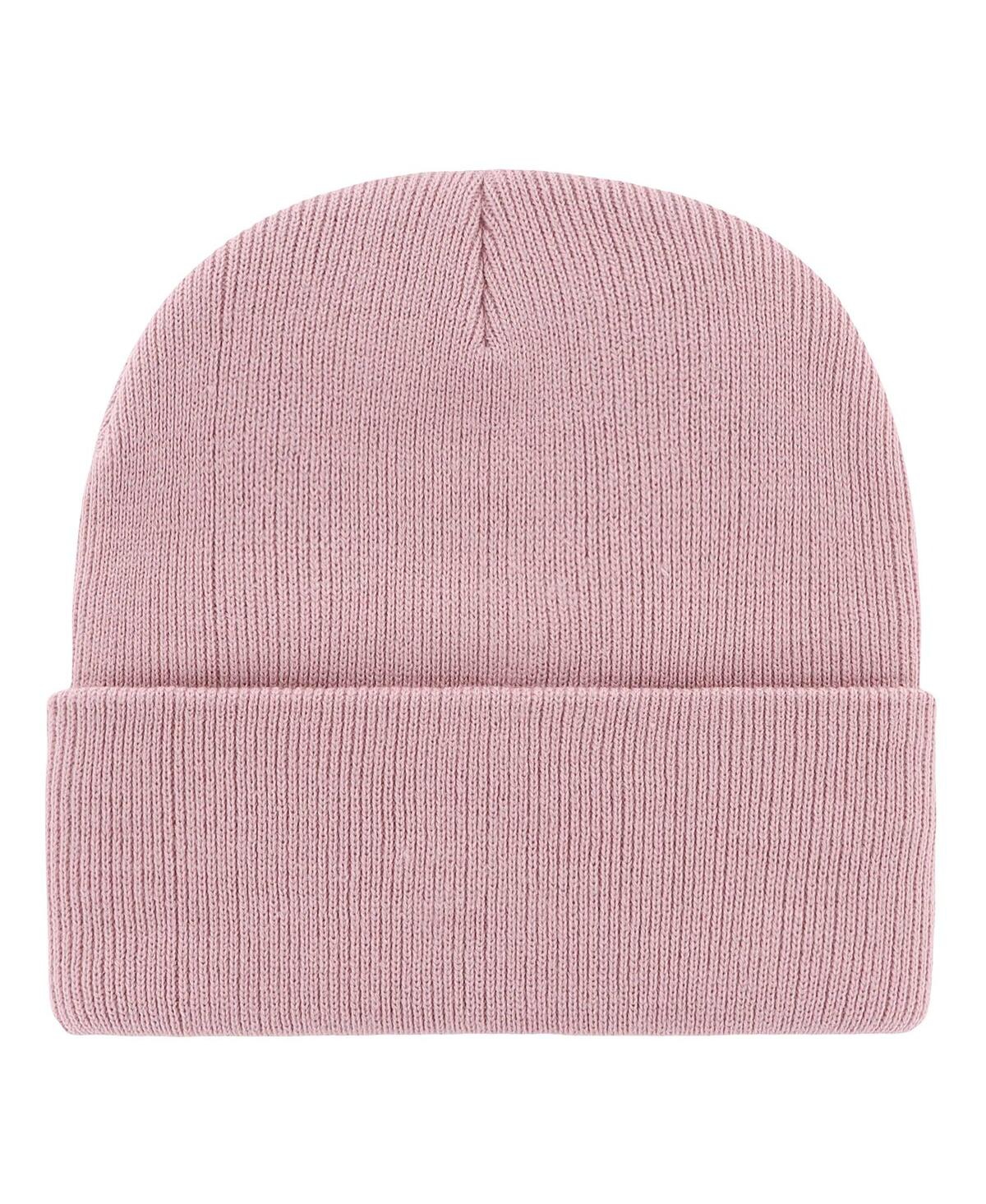 47 Brand Women's Pink Michigan Wolverines Haymaker Cuffed Knit Hat In Pink