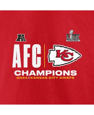 Мужская красная футболка Fanatics Kansas City Chiefs 2024 AFC Champions Big Tall Hail Mary от Fanatics